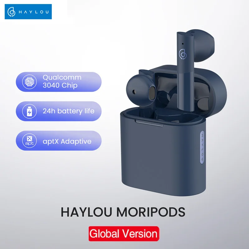 

Haylou MoriPods QCC3040 wireless earphone fone Bluetooth V5.2 headset TWS headphone aptX adaptive AAC 4 microphones earbuds