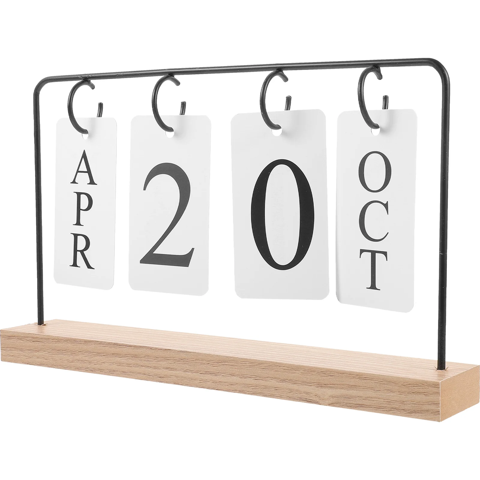 

Настольный календарь, вечный календарь, деревенский деревянный Базовый календарь, Настольная Фотография