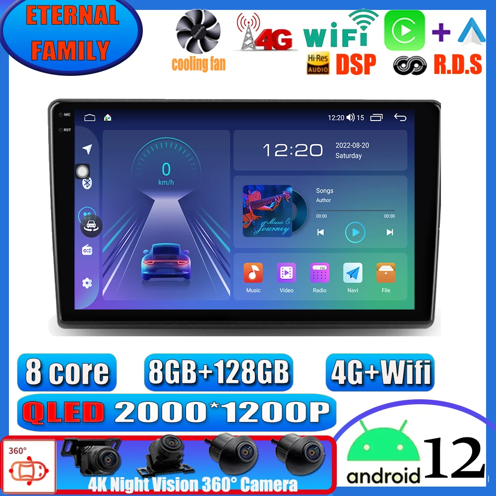 

Android 12 Car Radio Multimedia Player for Kia Ceed ED 2006 - 2012 2 Din Navigation GPS BT Carplay Autoradio Stereo All In One