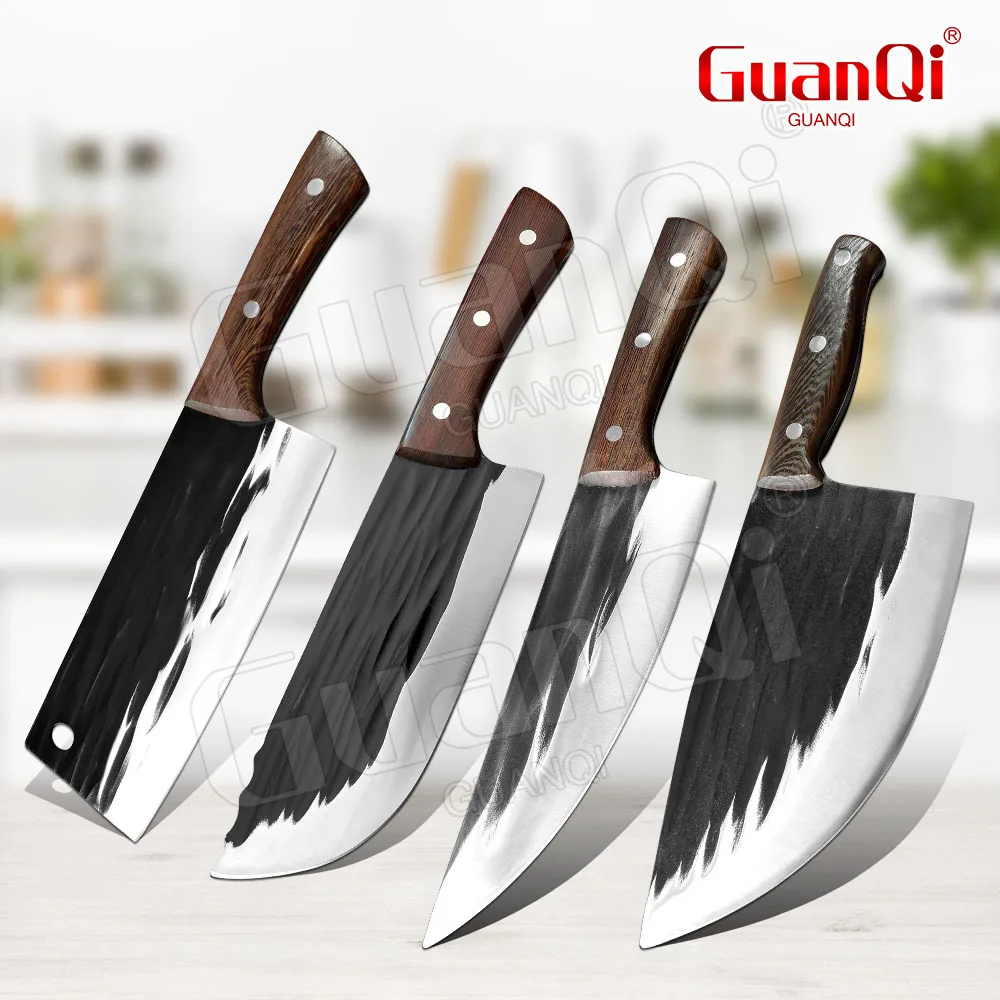 

Forged Cleaver Knife Sharp Edge Hunting Fishing Knife 5cr15 High Carbon Steel Meat Cleaver Chef Butcher Kitchen Knife