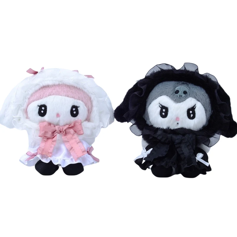 Японская мультяшная плюшевая кукла Sanrio Kuromi Melody милая подвеска Hello Kitty брелок для