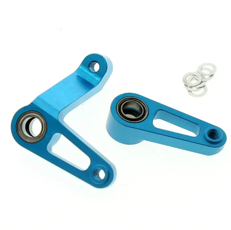 RC upgrade accessories TD4 metal steering arm axle rudder base rocker curved set