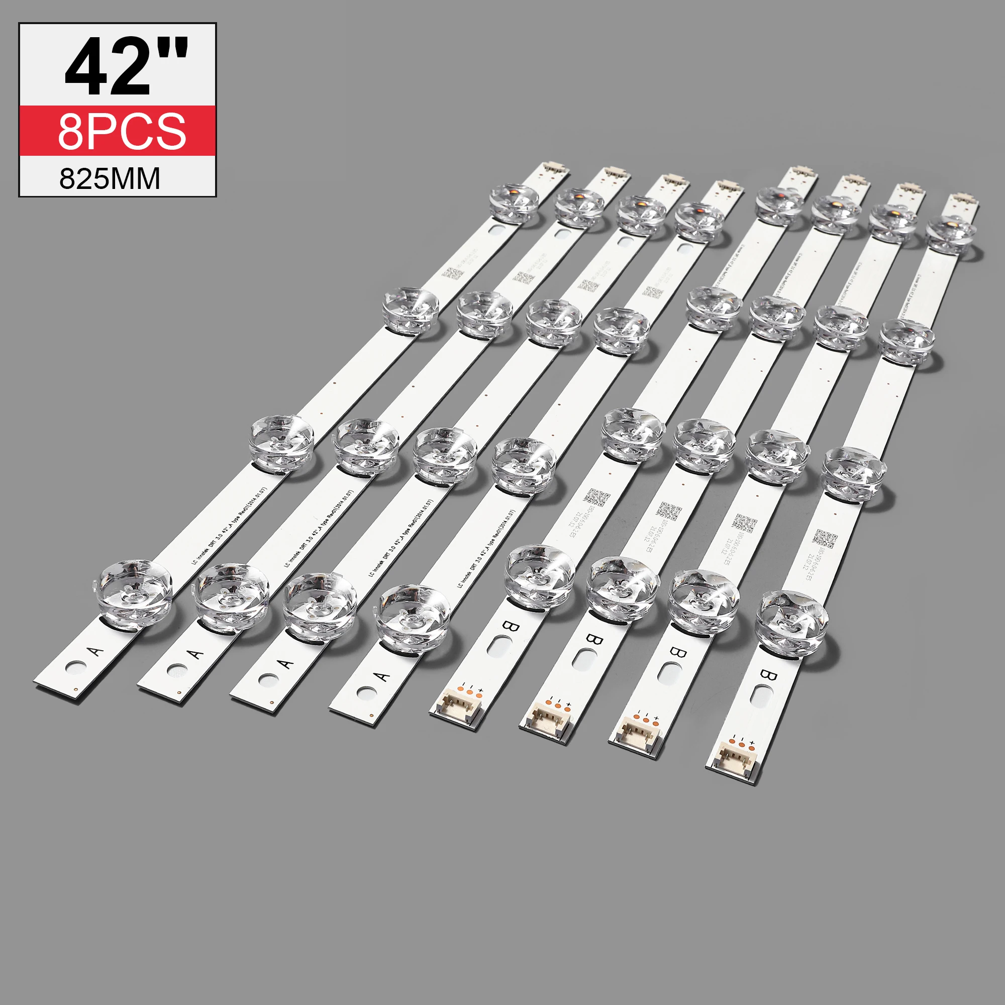 

825mm Led-hintergrundbeleuchtung streifen 8 Lampe For LIG 42 zoll TV INNOTEK DRT3,0 42 "6916L 1709B 1710B 1957E 1956E 6916L-1956