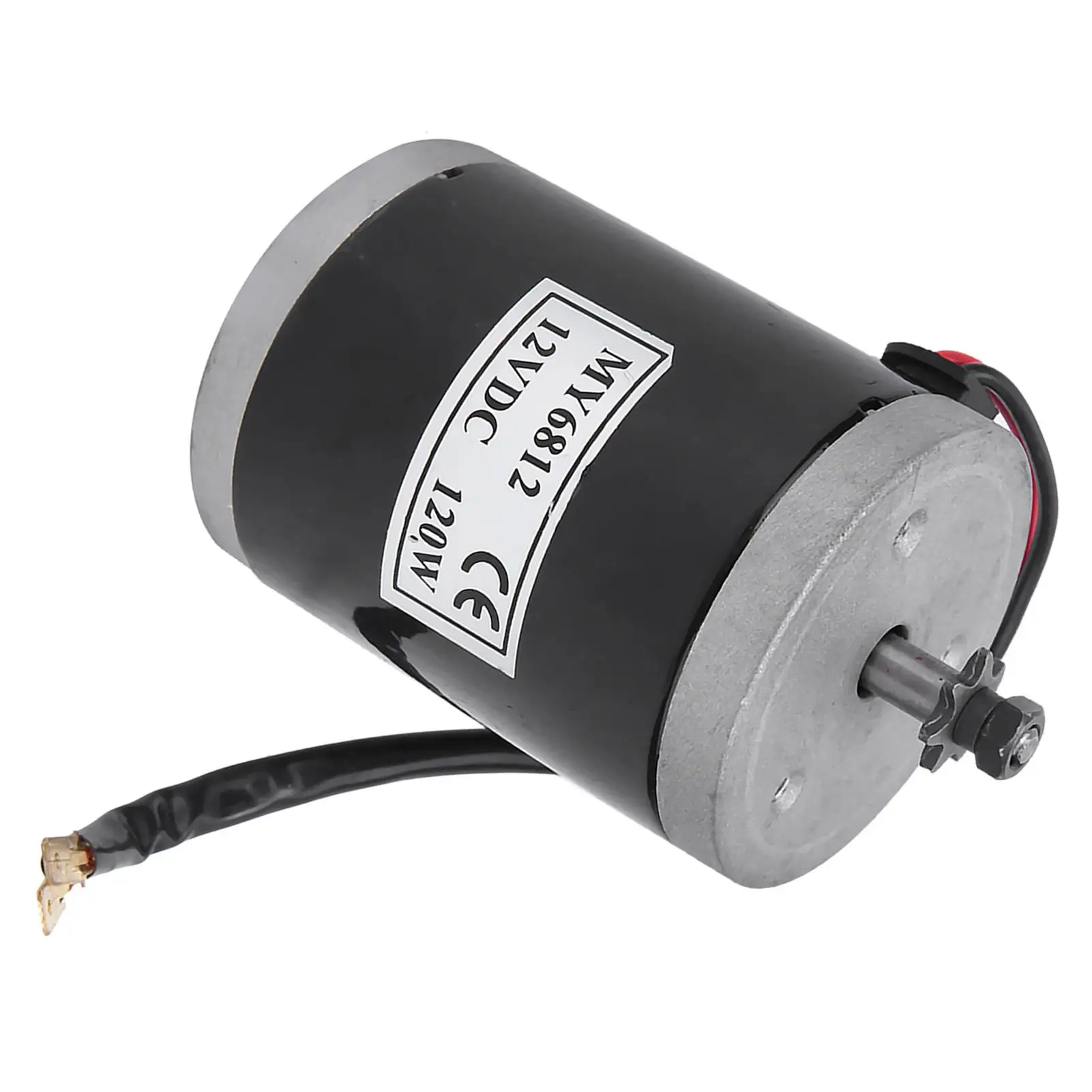 Щеточный двигатель 12 в 120 Вт с шкивом для электрического скутера и велосипеда