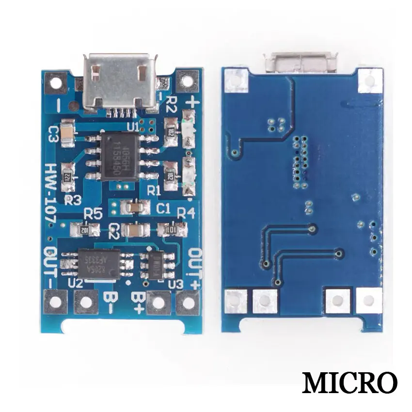 

1-5 шт. Type-C Micro Mini 5V1A 18650 TP4056 модуль зарядного устройства для литиевой батареи зарядная плата с защитой двойные функции 1A литий-ионный
