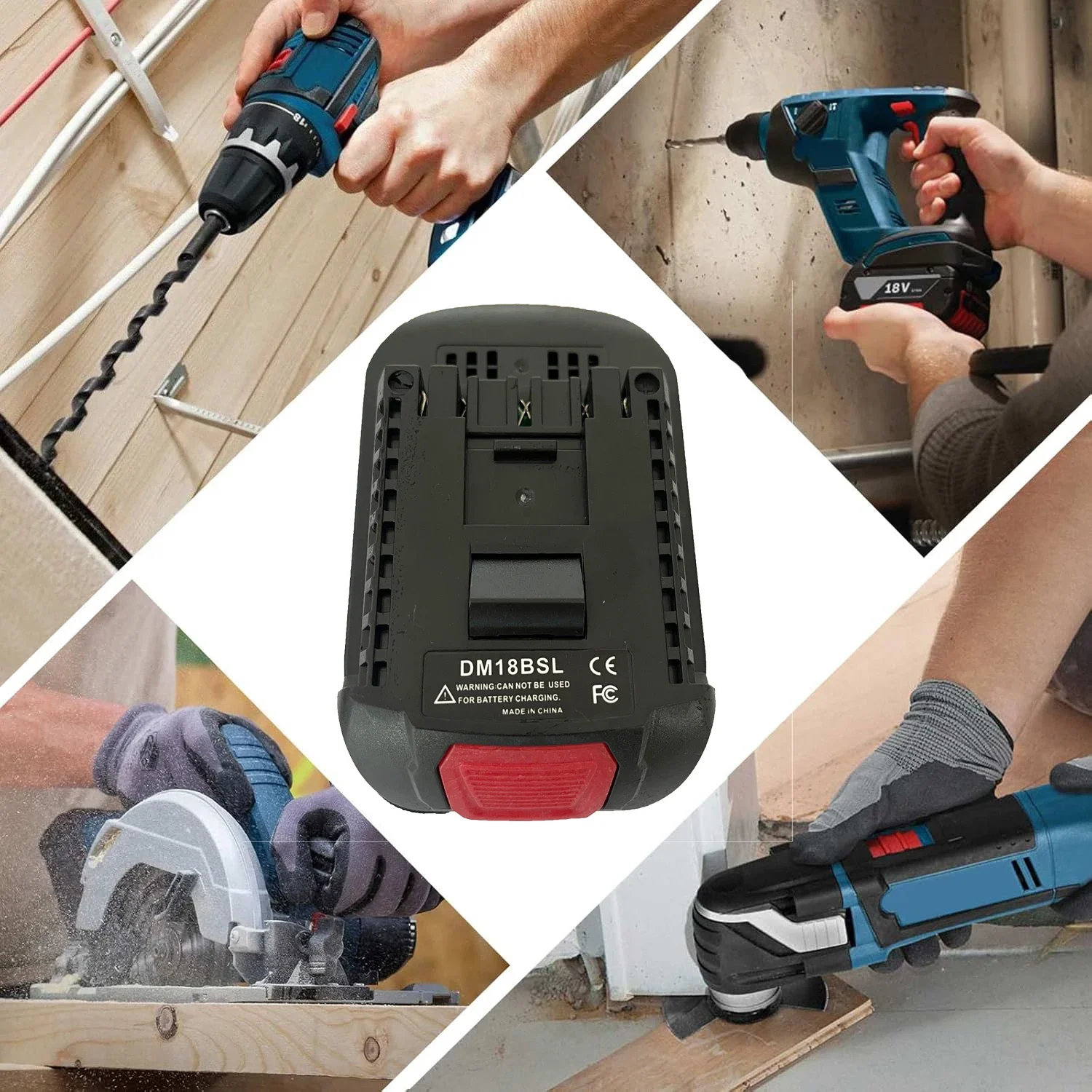 Адаптер-переходник для аккумулятора Milwakee 18 В литий-ионного Dewalt 20 преобразователь