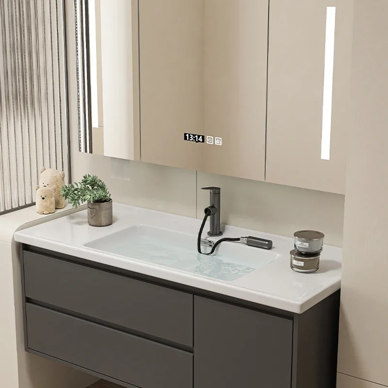 Шкаф для раковины мебель ванной комнаты угловой закрытый шкаф хранения в туалете