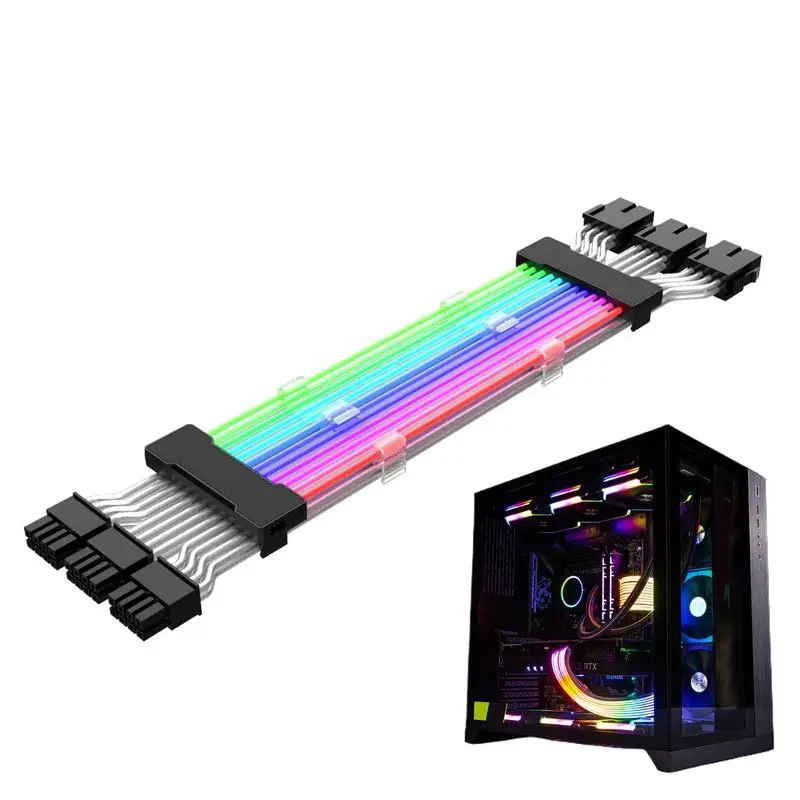 

RGB Power Supply Cables Addressable RGB Power Extension Cable Components For RGB Software From All Major Motherboard Cable