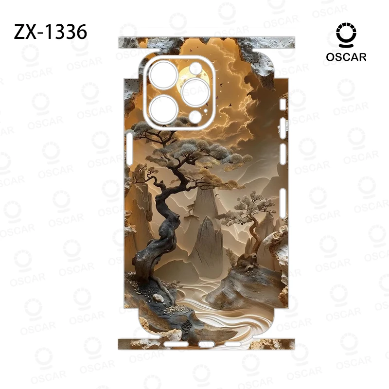 Фото Обертка OscarSkinZ для iPhone 16 Pro Max, наклейка 15, 14 Plus, задняя пленка 13 12, мини-защитная наклейка, боковая рамка, задняя защита №5