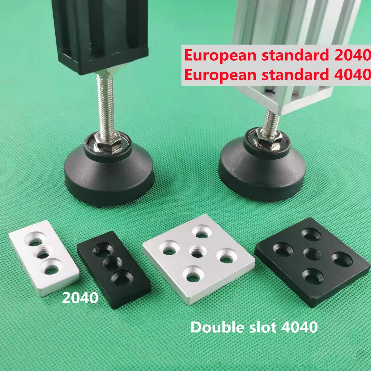 

Aluminum End Connection Plate Block 2040 4040 M6 M8 Corner Bracket Adjust The Feet To Support The Bottom Plate