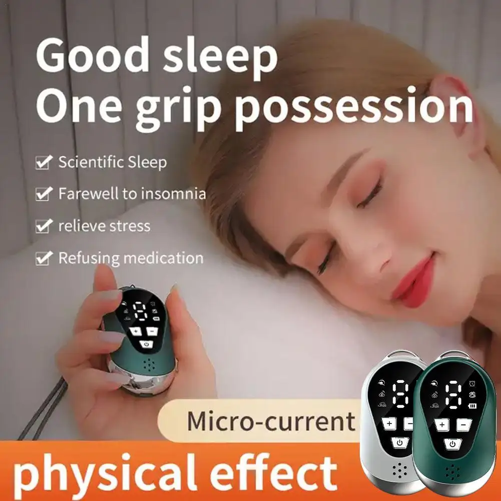 

Intelligent Handheld Sleep Device Microcurrent Pulse Sleep Aid Portable Sleep Aid Improve Insomnia 9Level Adjustable Stimulation