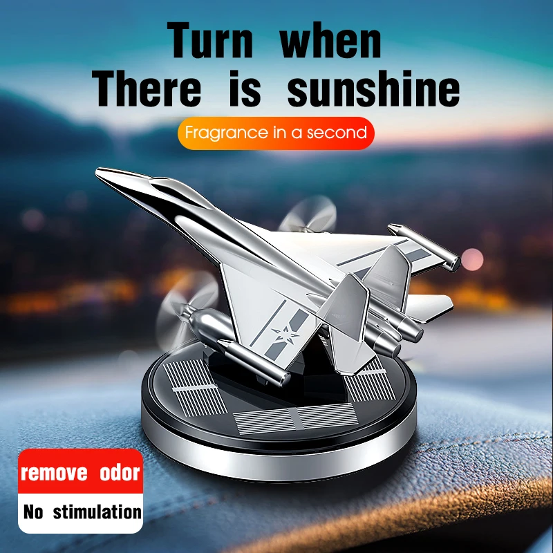 

Car Air Freshener Cool Jet Diffuser Dashboard Ornament Fragrance Stylish Alloy Plane Auto Perfume Decoration