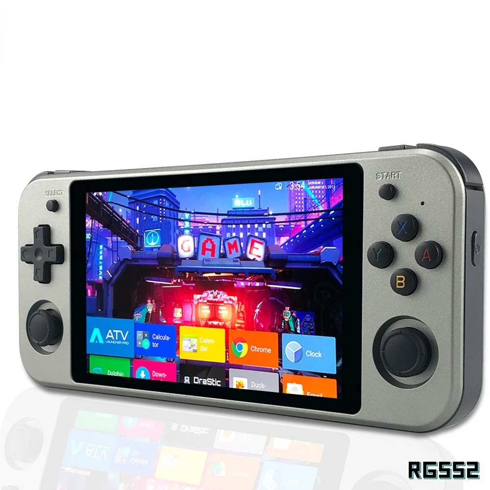 

Rg552 anbernic retro console video games dual systems android linux pocket game player built in 64g 4000+ games Factory Genuine