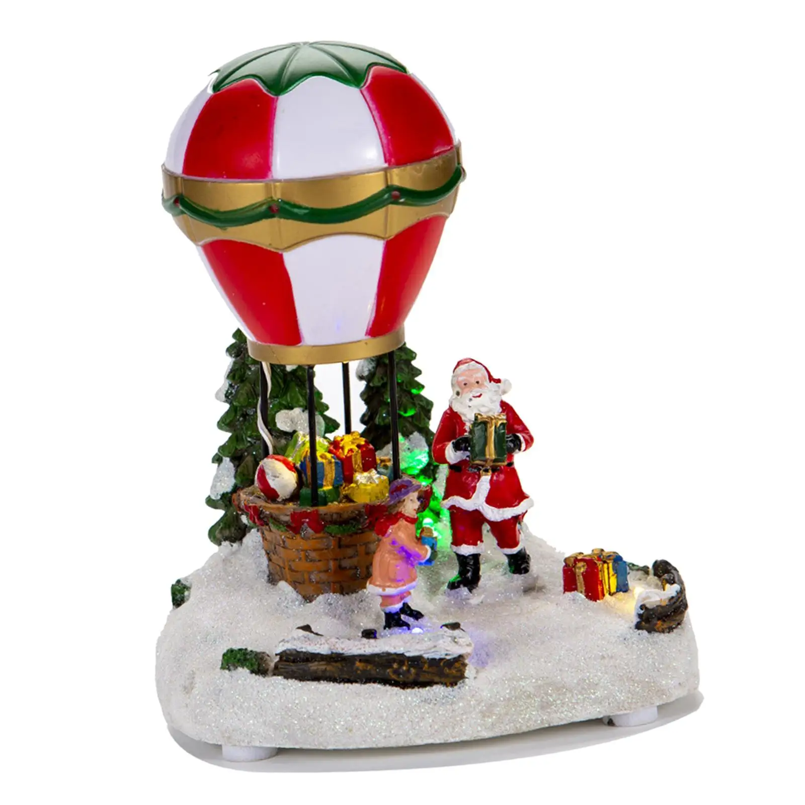 

Lighted Christmas Decoration LED Lighting Resin Statue Music Playing Holiday