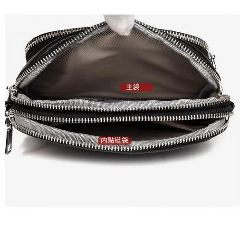 New Luxury Genuine Leather Simple Lady's Head Layer Cowhide Small Round Bag Multi-layer Soft Leather Bag Shoulder Messenger Bags