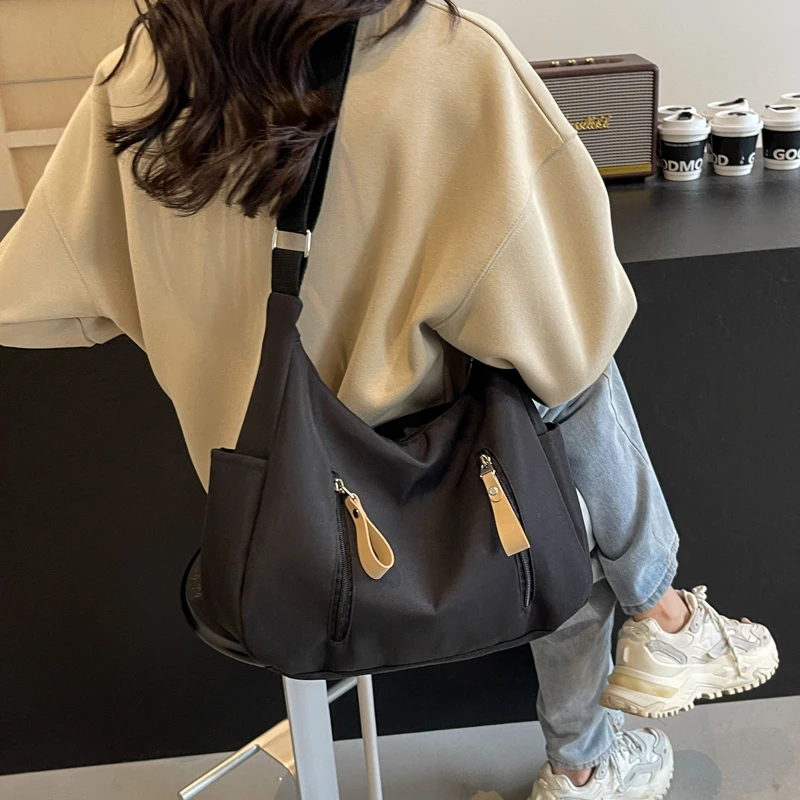 Сумка через плечо новинка 2024 однотонная Холщовая пельменей Корейская версия