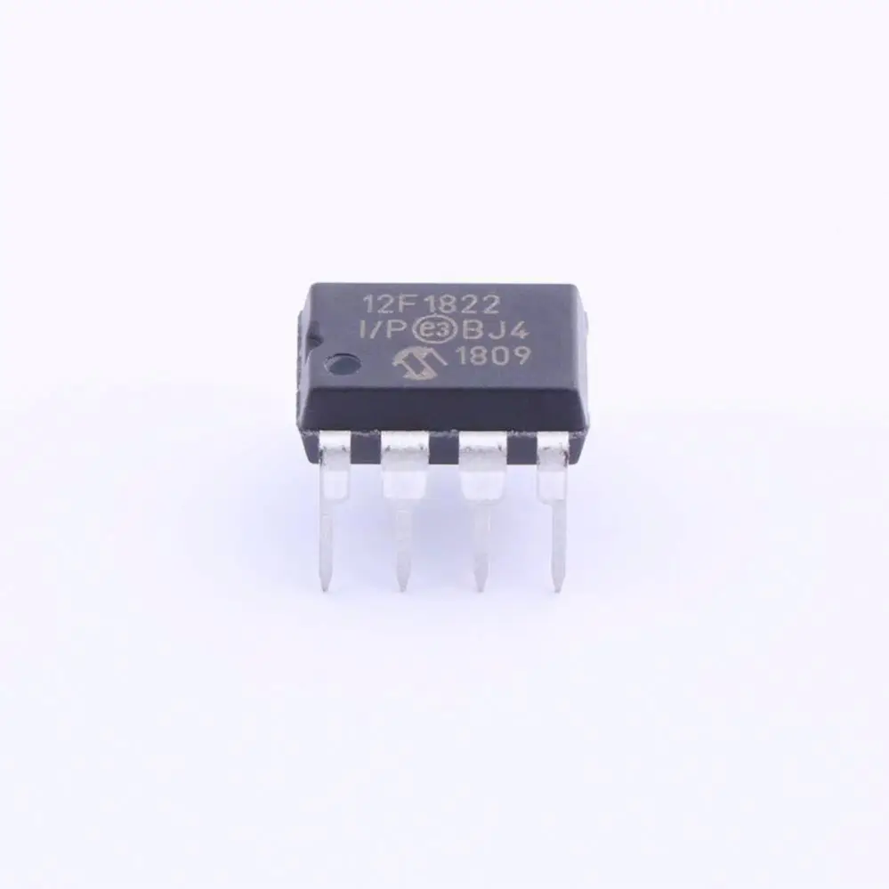 

MCU 8-битный PIC12 PIC RISC 2,5 КБ Flash 3,3 В/5 В 8-контактный PDIP Tube - Rail/Tube PIC12F1822-I/P