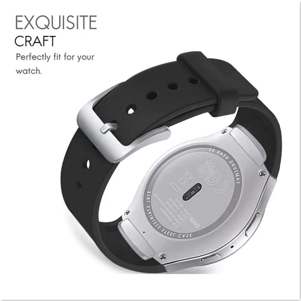 Фото Спортивный ремешок для Samsung Galaxy Gear S2 R720 R730, ремешок для умных часов, силиконовый браслет, ремешок для часов Correa S 2, аксессуары №3