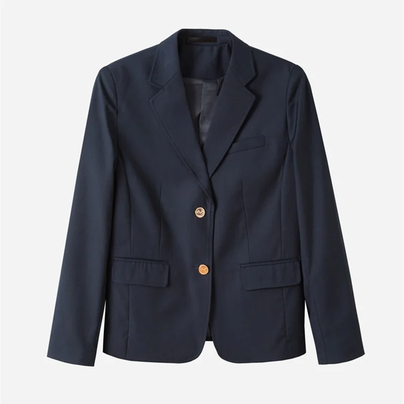 

Spring Autumn Women's Blazer Long Sleeve Short Blazers Pockets Jackets Coat Female Tops Suit Femme Coat Slim Office Lady Jacket