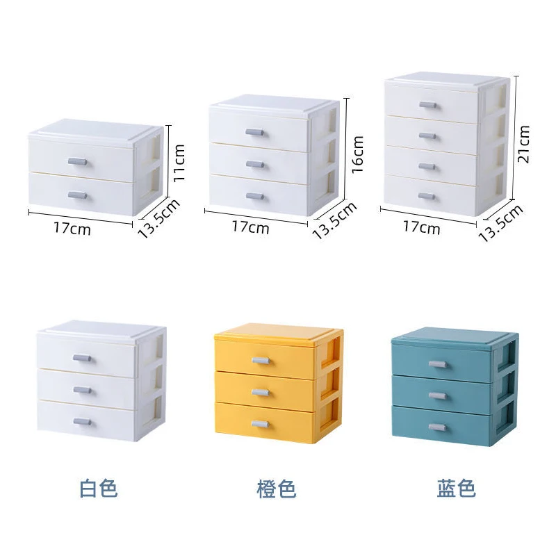 

2/3/4 Layer Office Drawer Storage Box Organizer Multifunction Dustproof Stationery Storage Rack Desktop Makeup Organizer Box