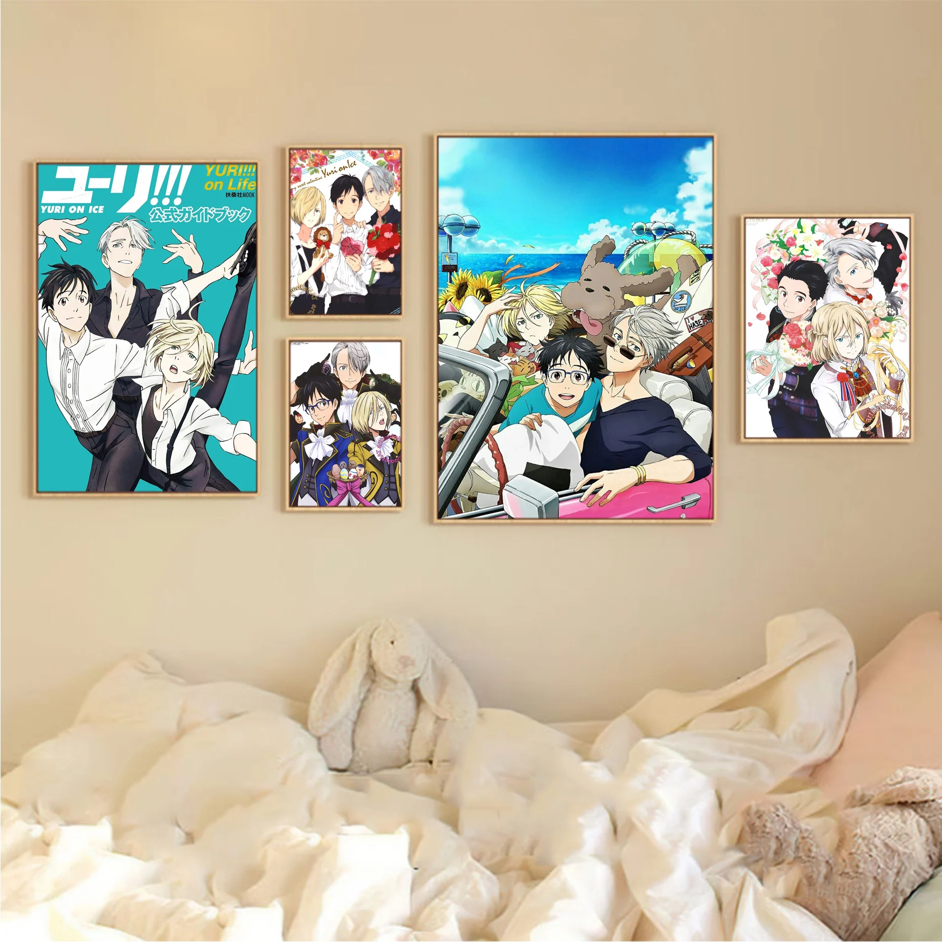 

YURI!!! On ICE Anime Classic Anime Poster Fancy Wall Sticker For Living Room Bar Decoration Aesthetic Art Wall Painting