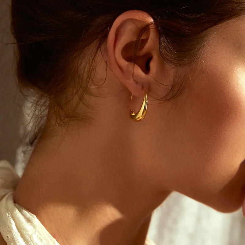 

Multiple Styles Silver Trendy Ear Studs For Women Hoop Earrings Gold Plated Heart Shape Earring Party Jewelry Prevent Allergy