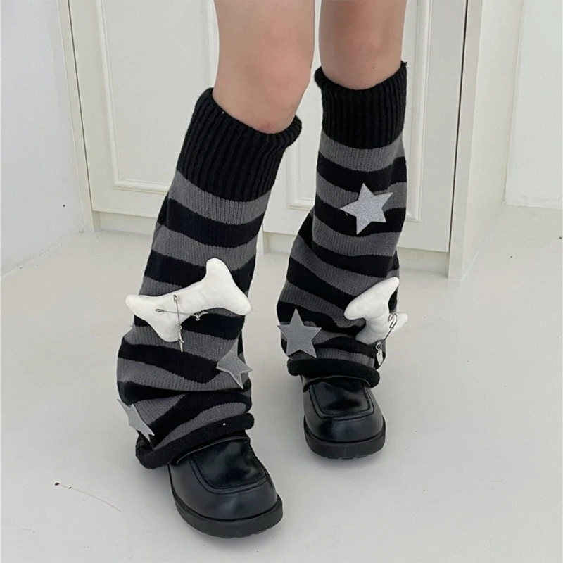 

Женские гольфы, теплые носки, вязаные до щиколотки, высокие бандажные высокие ботинки в стиле хип-хоп, длинные вязаные гольфы с
