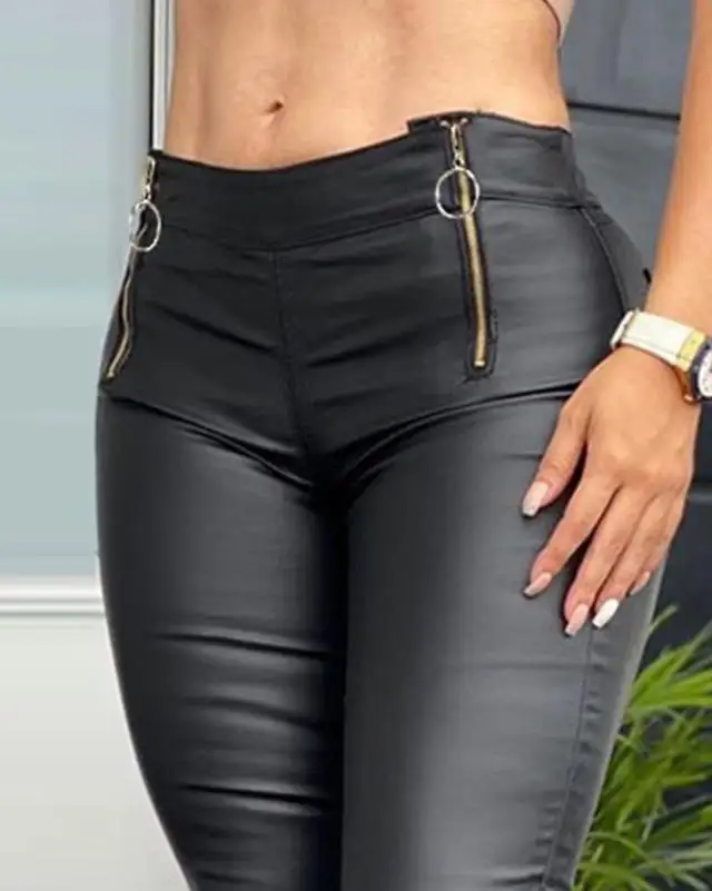 Рисунок 3 - Женские брюки из ПУ кожи