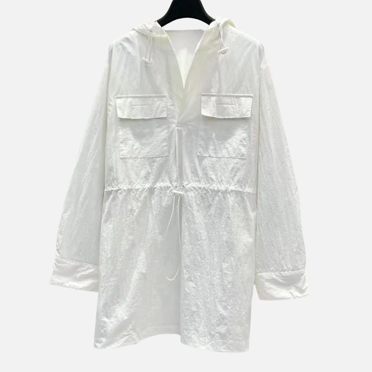 

2023 New Fashion Slim Temperament Thin Hooded Hardshell Shirt Dress