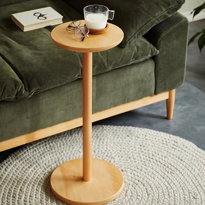 

Wood Design Side Table Modern Small Center Round Coffee Table Corner Minimalist Mesa Auxiliar Salon Decoration Accessories