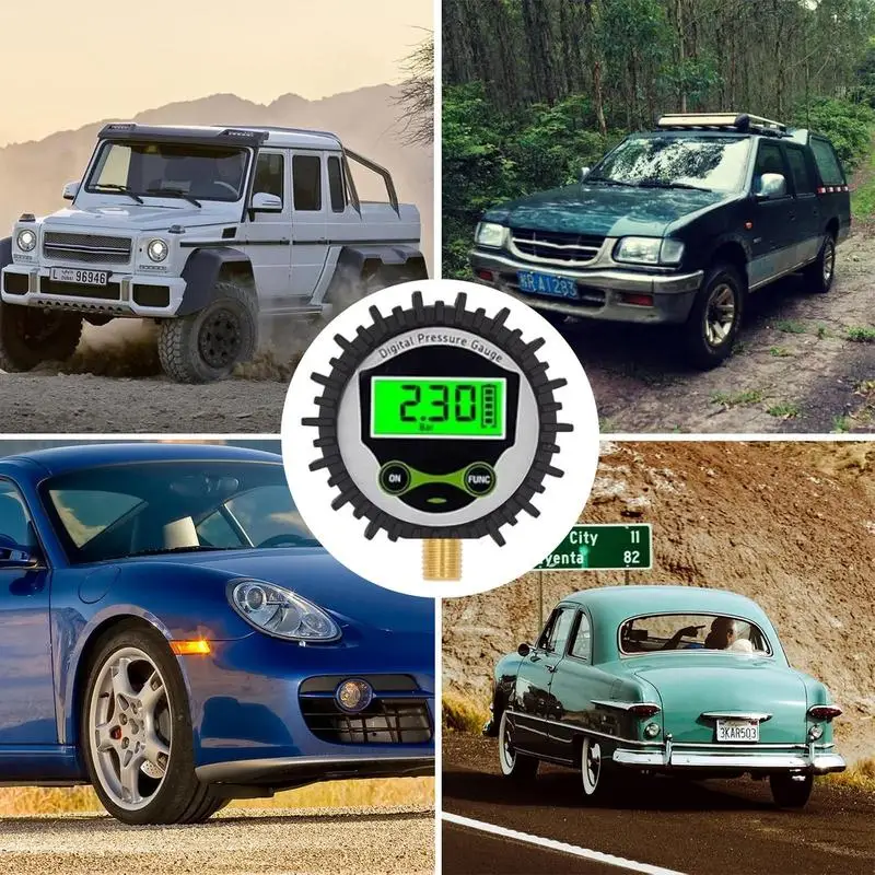 Цифровой манометр для шин Многоцелевой цифровой Автомобильный Практичный
