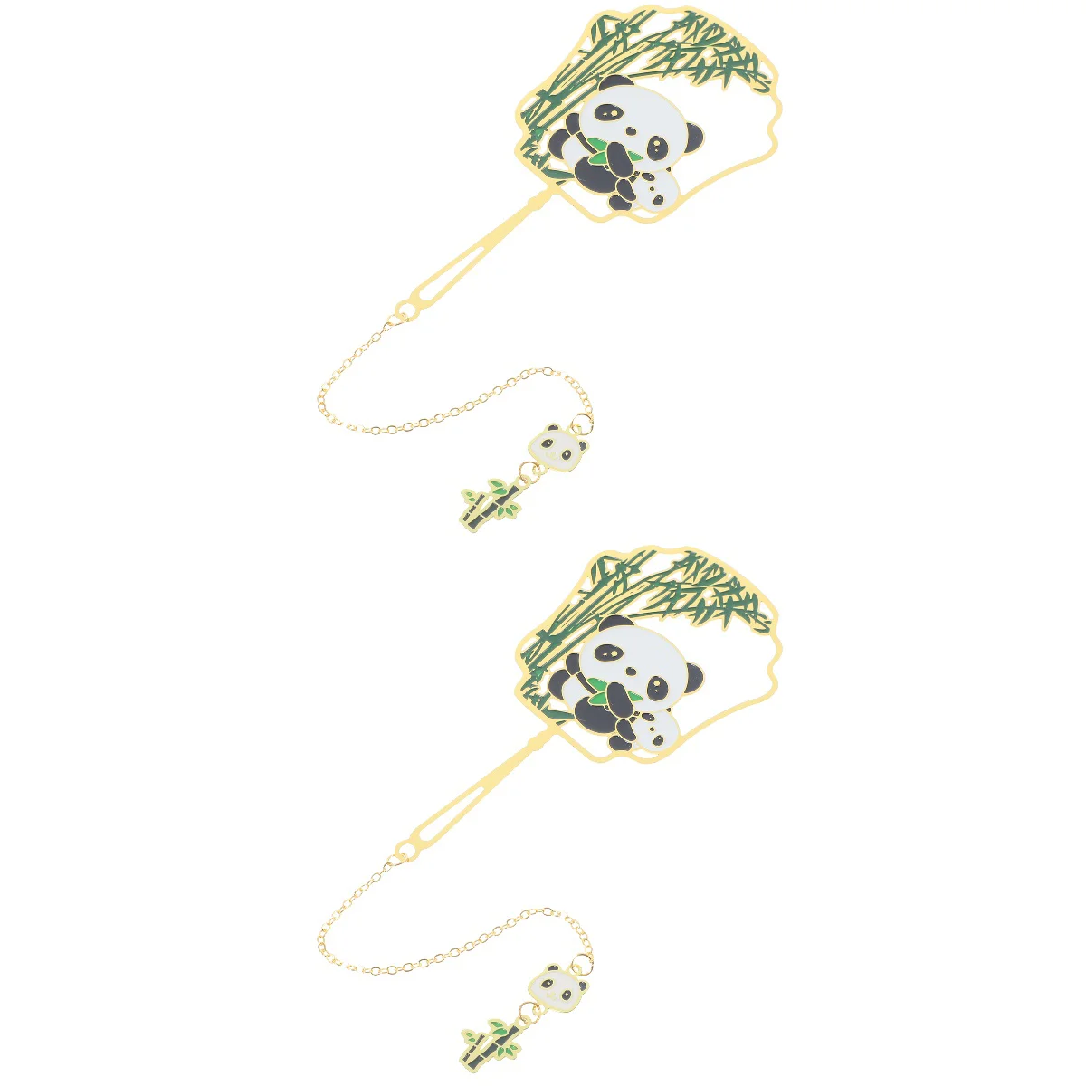 

2pcs Elegant Page Marker Adorable Metal Book Marker Pendant Book Reading Mark