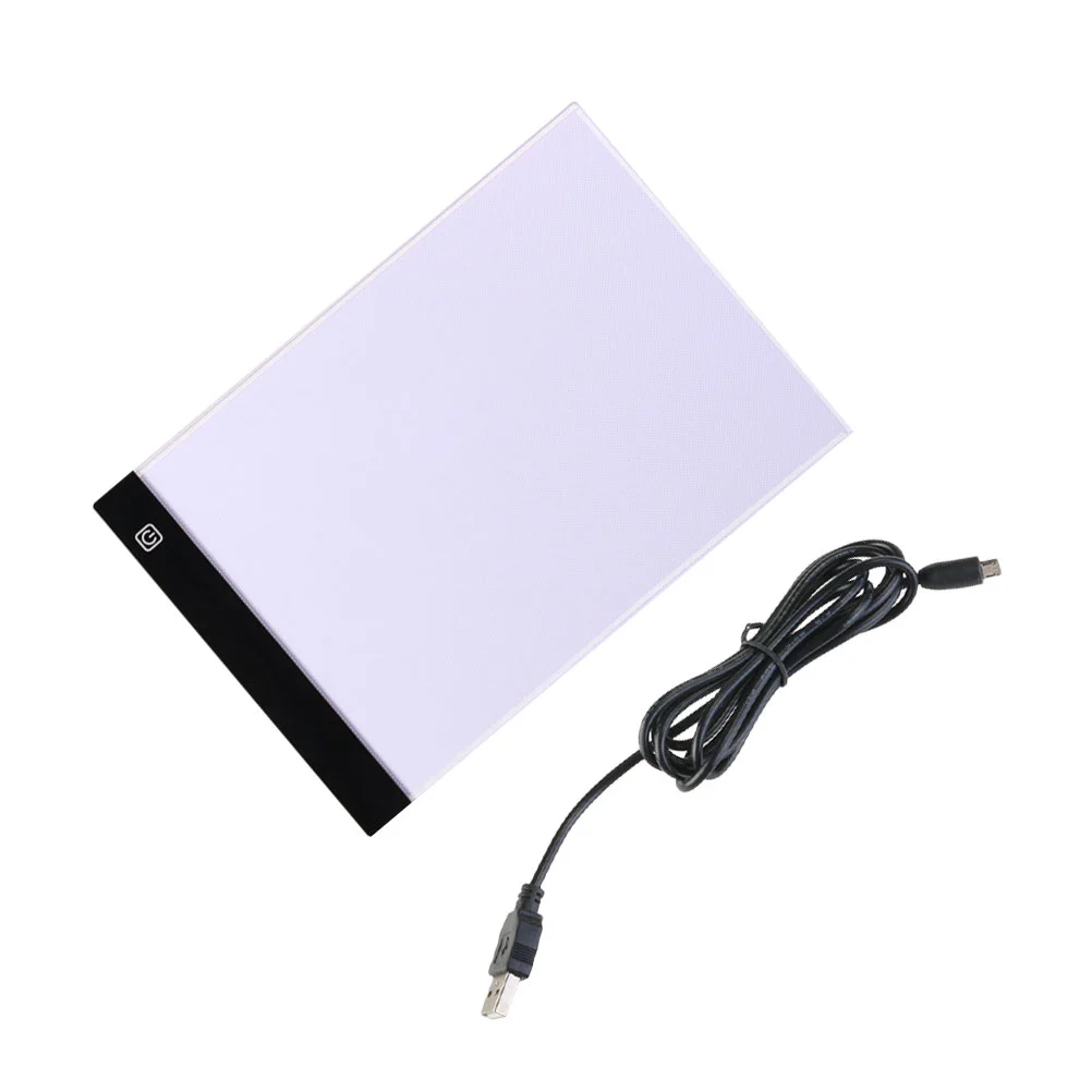 

A4 Light Table LED Copy Board Artcraft Tracing Light Pad Stencil Drawing Thin Pad Copy Lightbox with USB Cable