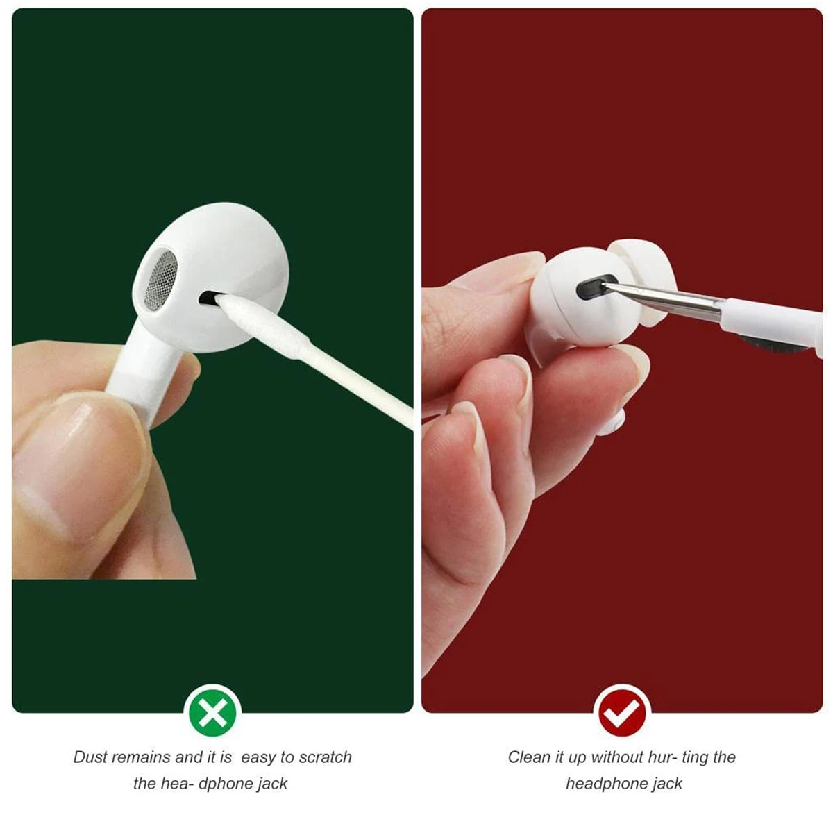 Инструмент для чистки наушников с Bluetooth Airpods Pro 3 2 1 Xiaomi Redmi Airdots Прочный чехол
