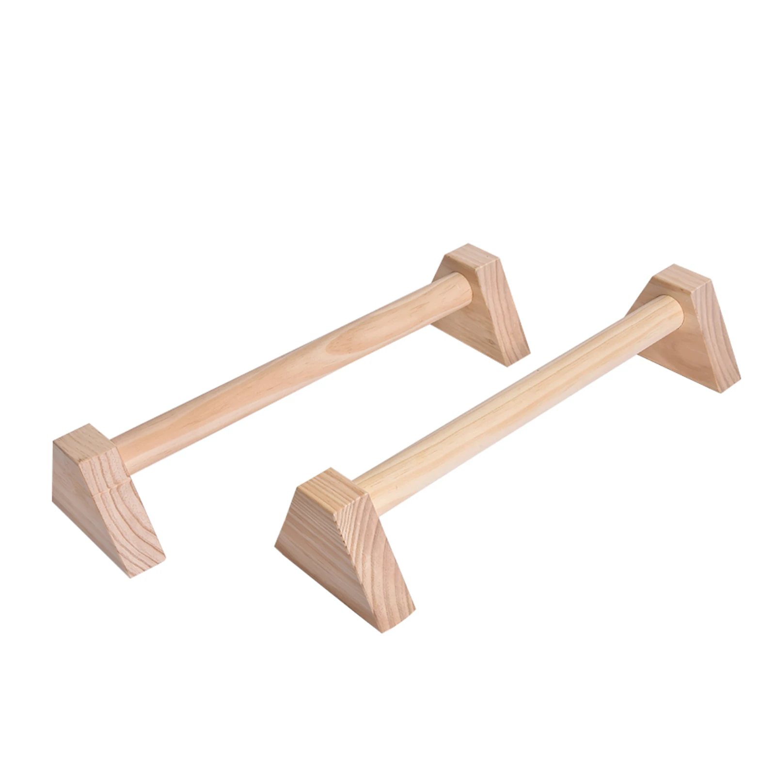 

Push Up Bar 2 PCS Wooden Parallettes Bars Grip Push Up Handles For Floor Non-Slip Base Handstand Bars For Indoor And Outdoor Use