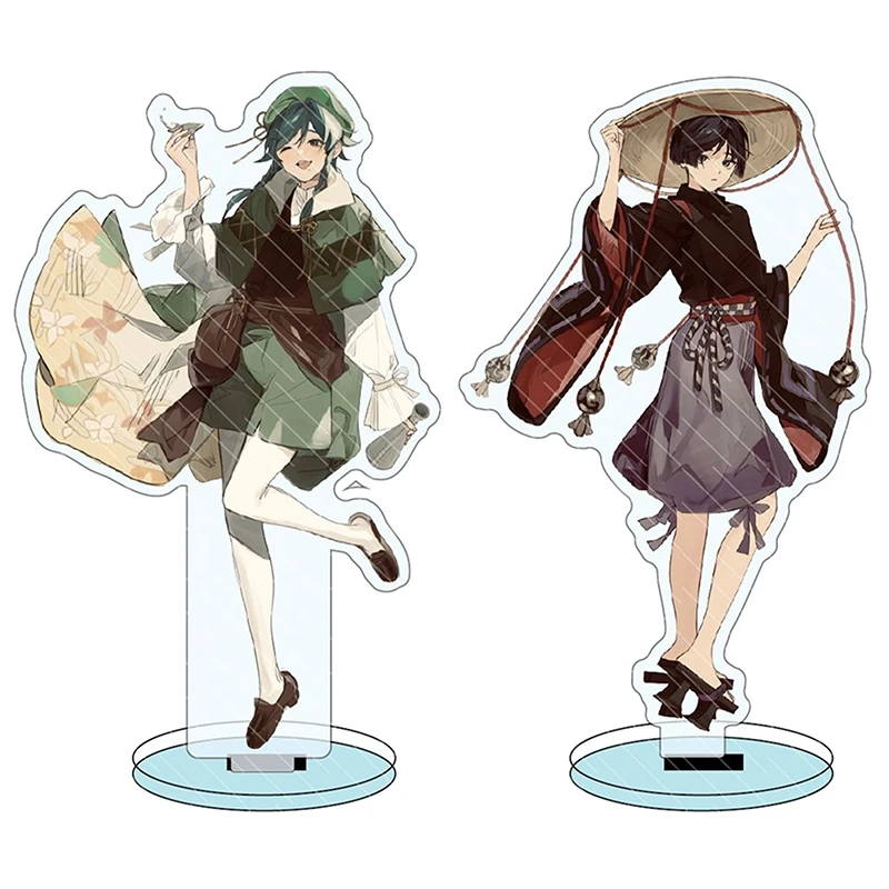 

Anime Figure Genshin Impact Keqing Zhongli Diluc Venti Klee Qiqi Tartaglia Acrylic Stand Model Plate Desk Decor Standing Gift