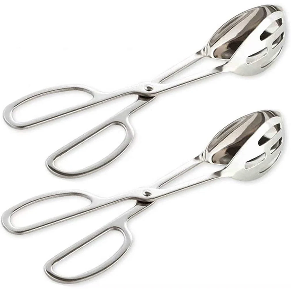 

Buffet Tongs, Stainless Steel Buffet Party Catering Serving Tongs Thickening Food Serving Salad Cake Bread Kitchen