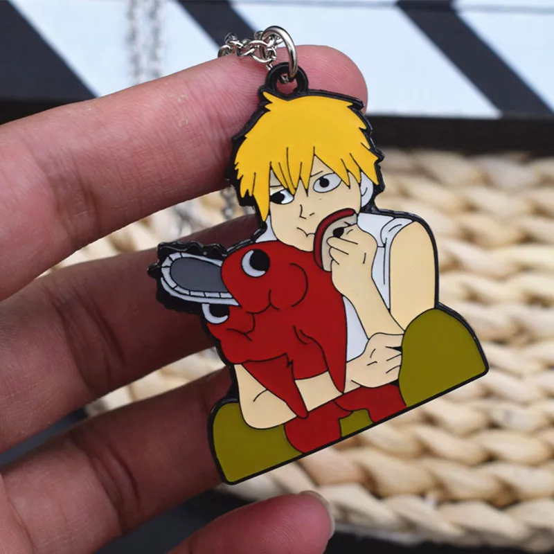 

Брелок для ключей с изображением аниме бензопилы