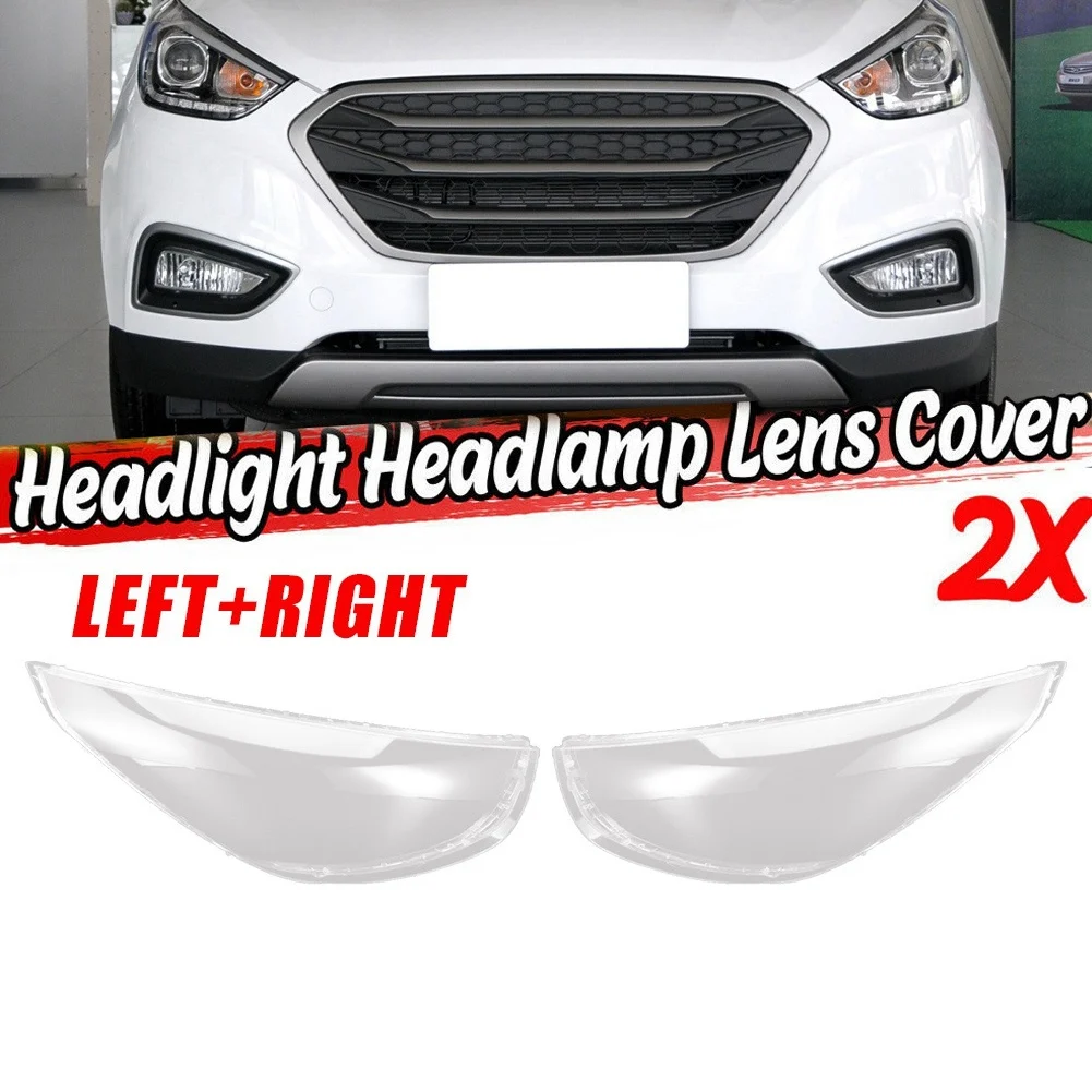 

Правая сторона для автомобильной фары Hyundai Ix35 2013 2014 2015, крышка объектива головного света, лампа, абажур, передняя крышка