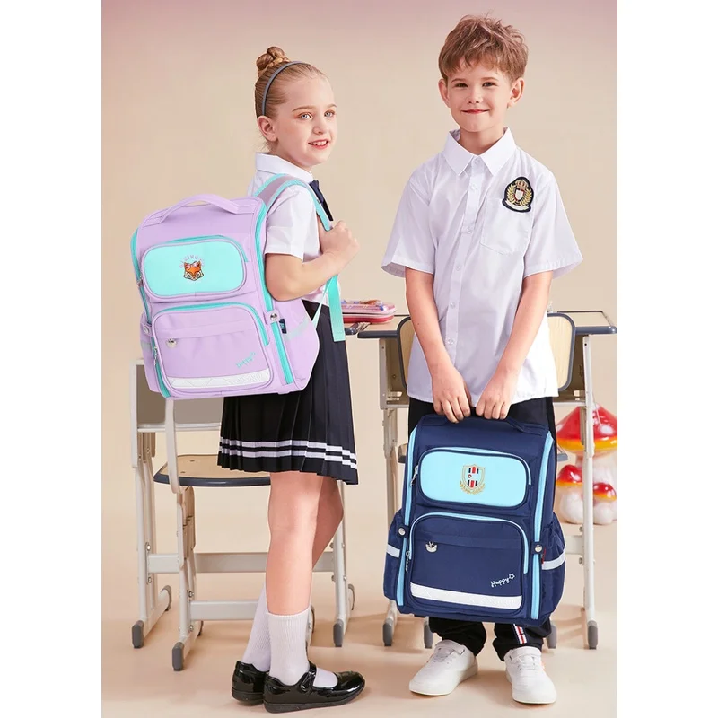 Boy Girl Primary School Students High-capacity Schoolbags New Children Fashion Backpacks for Grades 1-6 All-match Drop Shipping
