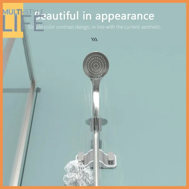 

360° Shower Head Holder Punch-Free Adjustable Wall Mounted Adjusting Bracket Base Mount Brackets Bathroom Accessories