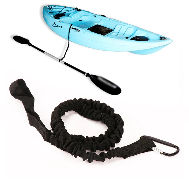 

Portable Rowing Boat Paddle Leash Kayak Accessories Kayak Elastic Canoe Lanyard Cord for All Kinds of Oars Fishing Rods