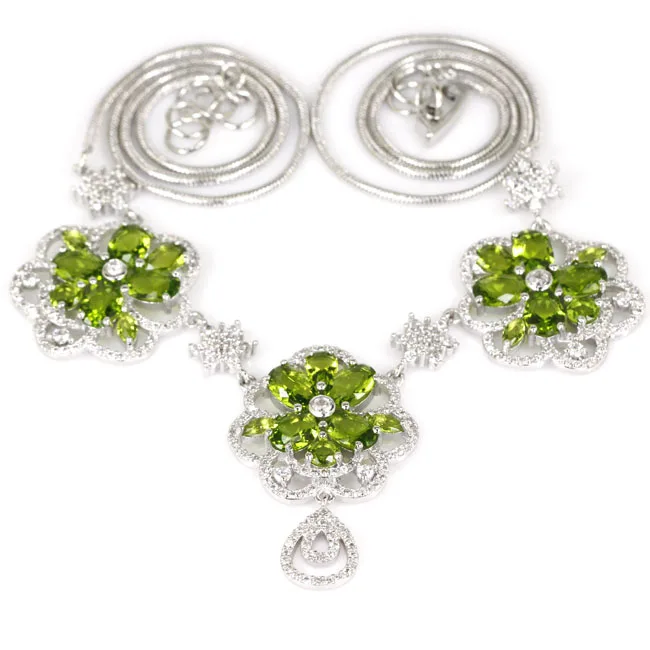 

Цепочка из серебра 925 пробы с цветочным узором, 21 г