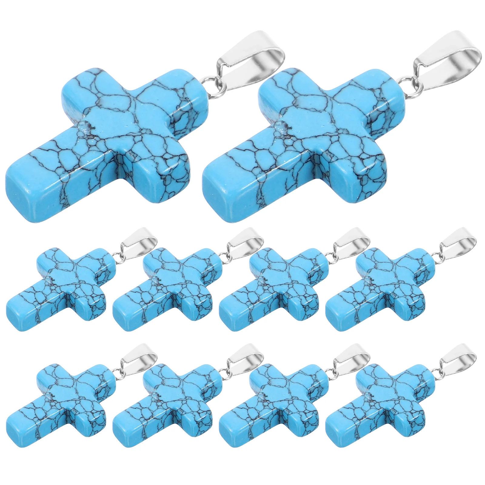 

10Pcs Jewelry Making Cross Pendants DIY Cross Charms Small Cross Charms Jewelry Findings for Jewelry Making