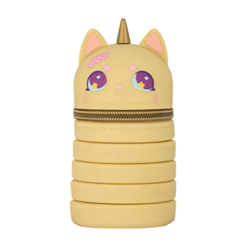 

Telescopic Pen Bag Pencil Case Standing Desk Pen Holder Waterproof Silicone Pen Pouch Pen Bag for Boy Girl Birthday Gift