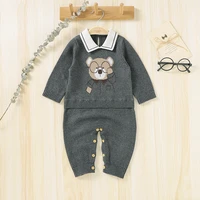 baby romper 100cotton knitted newborn boy girl jumpsuit outfits long sleeve toddler infant clothing onesies cute bears playsuit