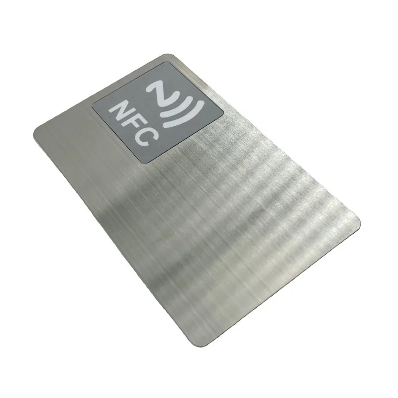 

customizd designCMRFID social media nfc card 13.56Mhz printable bank rfid nfc hotel key inbuilt metal business card
