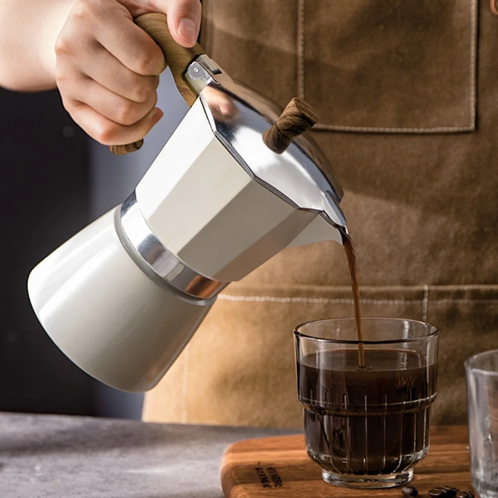 

Kettle Mocha Double Valve Boiled Coffee Hand Clasp Pot Concentrated Home Stainless Steel Machine Equipment Electric Furnace