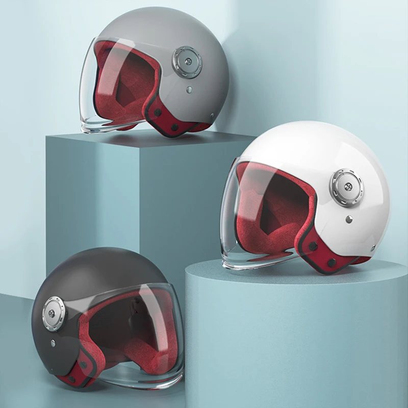 Open Face Motorcycle Helmet Retro Motorbike Anti-fog Mask Helm Moto Bike Motocross Helmets Impact Resistant Material enlarge