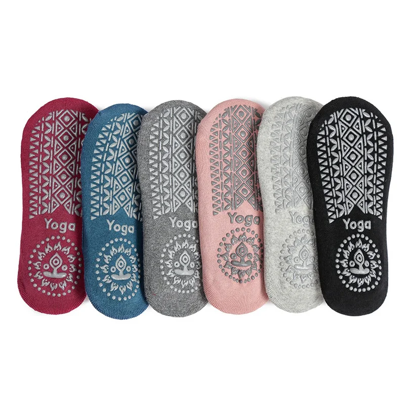 

Women Yoga Socks Pilates Barre Silicone Grip Socks Anti-slip Fitness Sport Dance Slippers Yoga Accessories Cycling Socks